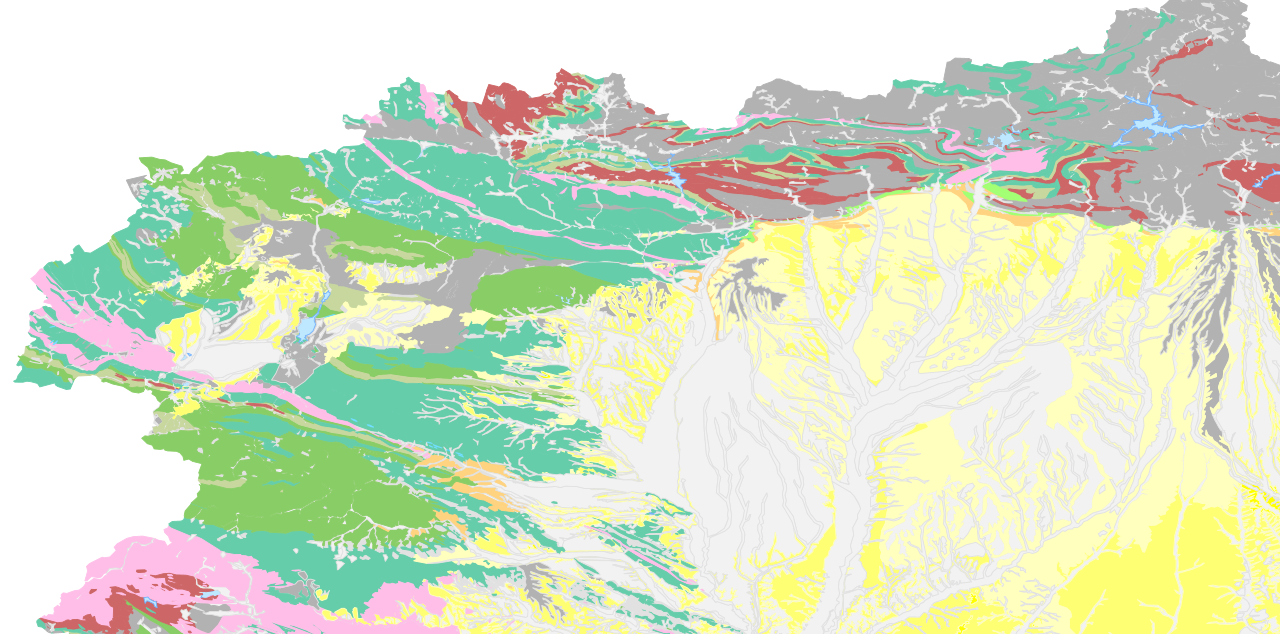 Litologia / sustrato geologico - provincia de Leon